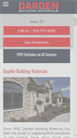 Mobile Screenshot of dardenbuildingmaterial.com