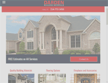 Tablet Screenshot of dardenbuildingmaterial.com